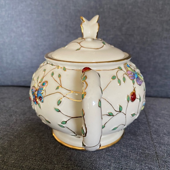 Lenox Summer Enchantment Teapot 2003🦋 - Picture 4 of 17